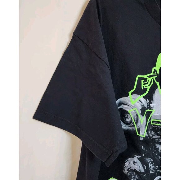 REHV Men's T-Shirt Graphic Print Short Sleeve Black Size 2XL - Picture 4 of 7